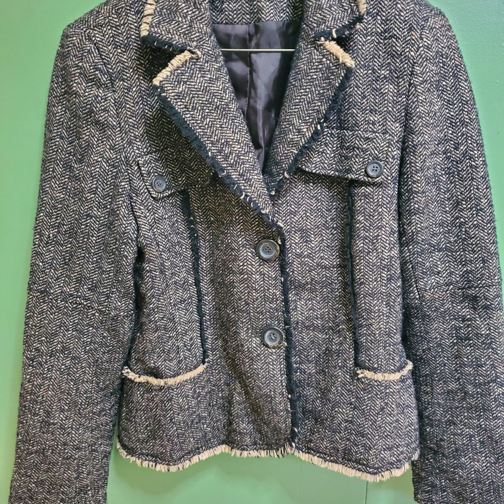Chic Brown and TanTweed Blazer